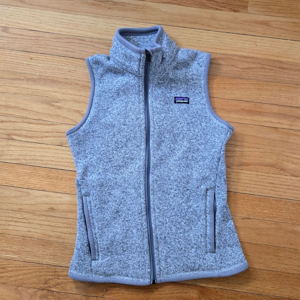 Patagonia Better Sweater Full Zip Fleece Vest XS Gray Heather